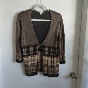Women's Brown Striped Sweater